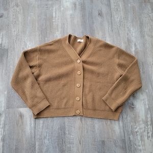 Oak + Fort Brown Oversized Cardigan